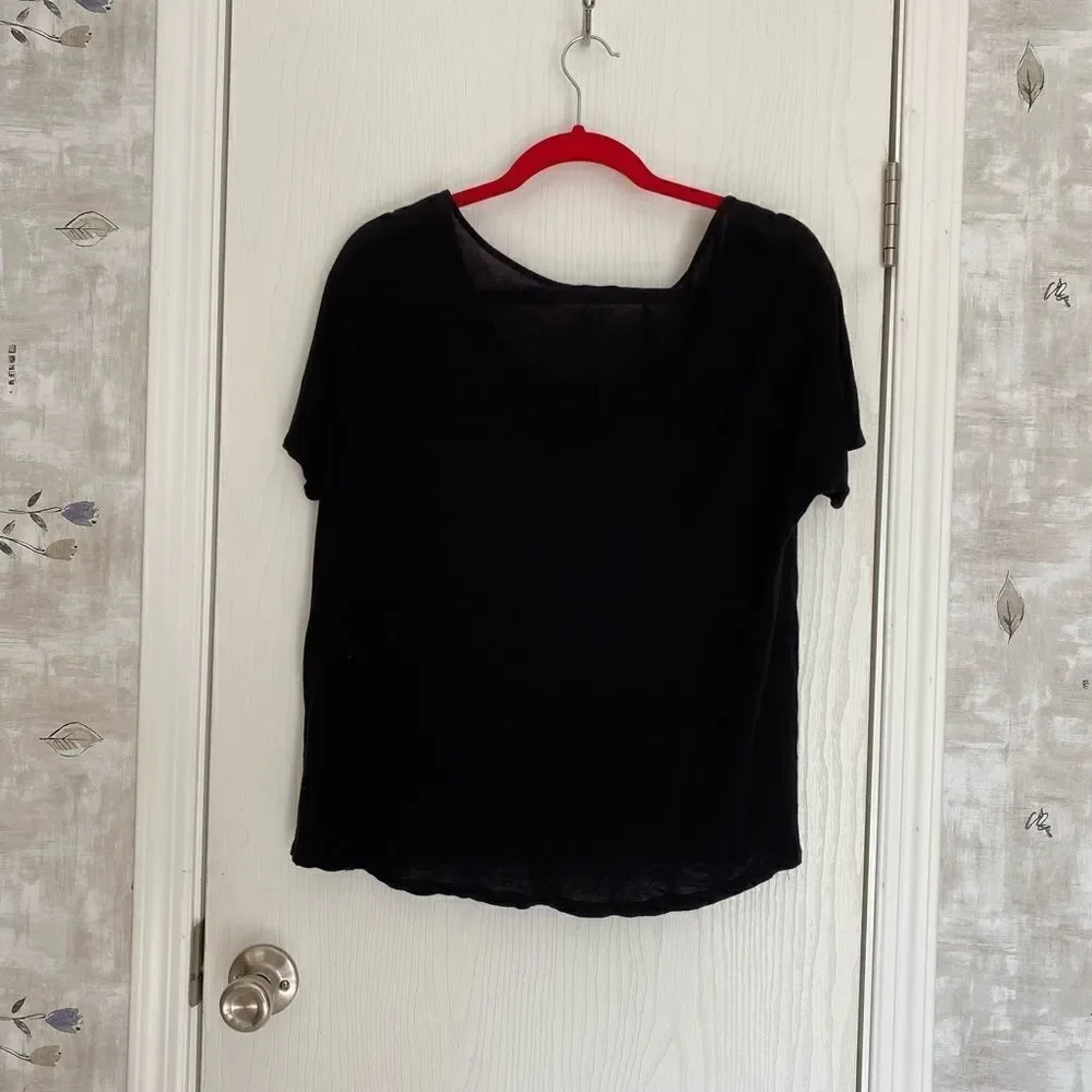 Cropped relaxed fit blouse - Picture 2 of 4